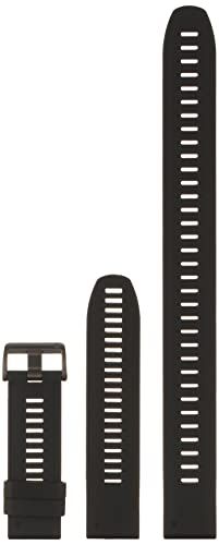 Garmin QuickFit 26mm horlogeband en optionele extra lange riem, zwarte siliconen, (010-12907-00)