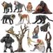 Animaux et nature - Singes - 15 pièces - PVC - Avec arbre
