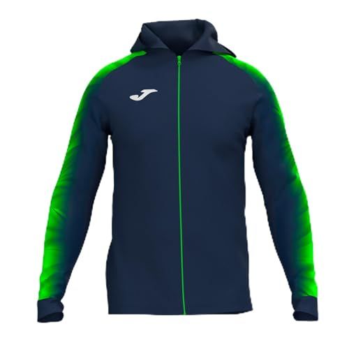 Joma - Elite XI - Dames Sweatshirt - Capuchon - Marineblauw/Neongroen - L