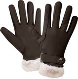 Waldhausen St. Moritz Rijhandschoenen Unisex ESPRESSO Imitatieleer/Polyester
