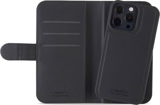 Holdit Wallet Case Magnet Plus geschikt voor Apple iPhone 13 Pro - Zwart