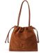 Coccinelle Leren schoudertas Dulse Suede Handbag Cognac
