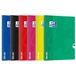 Oxford Openflex spiraalhechter met grote ruiten, 100 pagina's, 24 x 32 cm, verschillende kleuren, 5 stuks