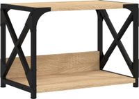 vidaXL Printerstandaard - 44x26x31,5 cm - Bewerkt Hout - Sonoma Eikenkleurig
