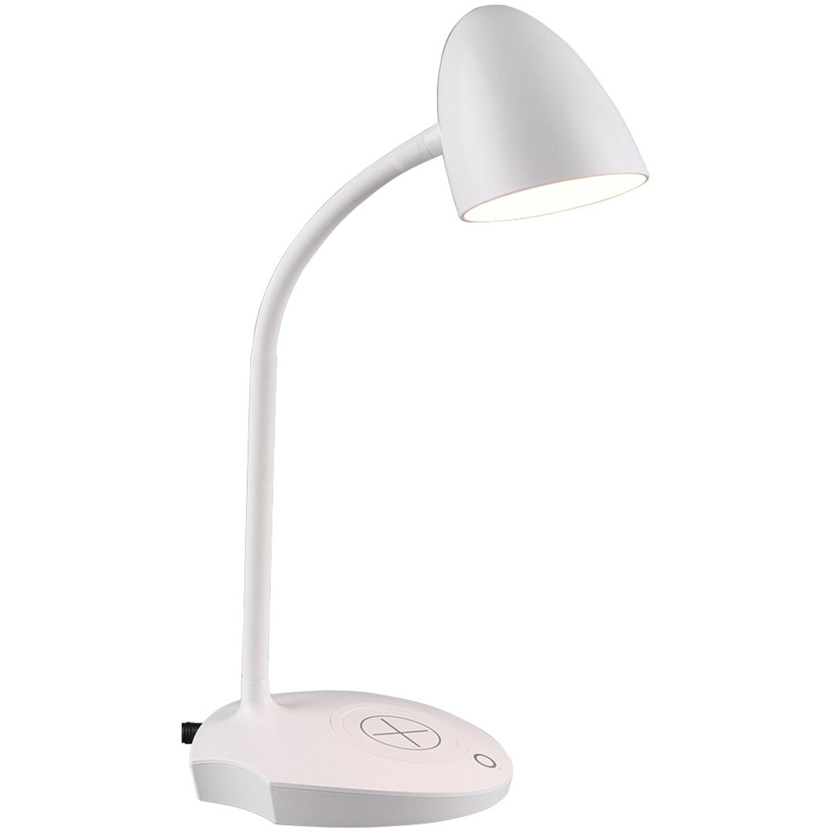 BES LED Trion Lida Tafellamp - 4W - Warm Wit - Rond - Wit - Kunststof