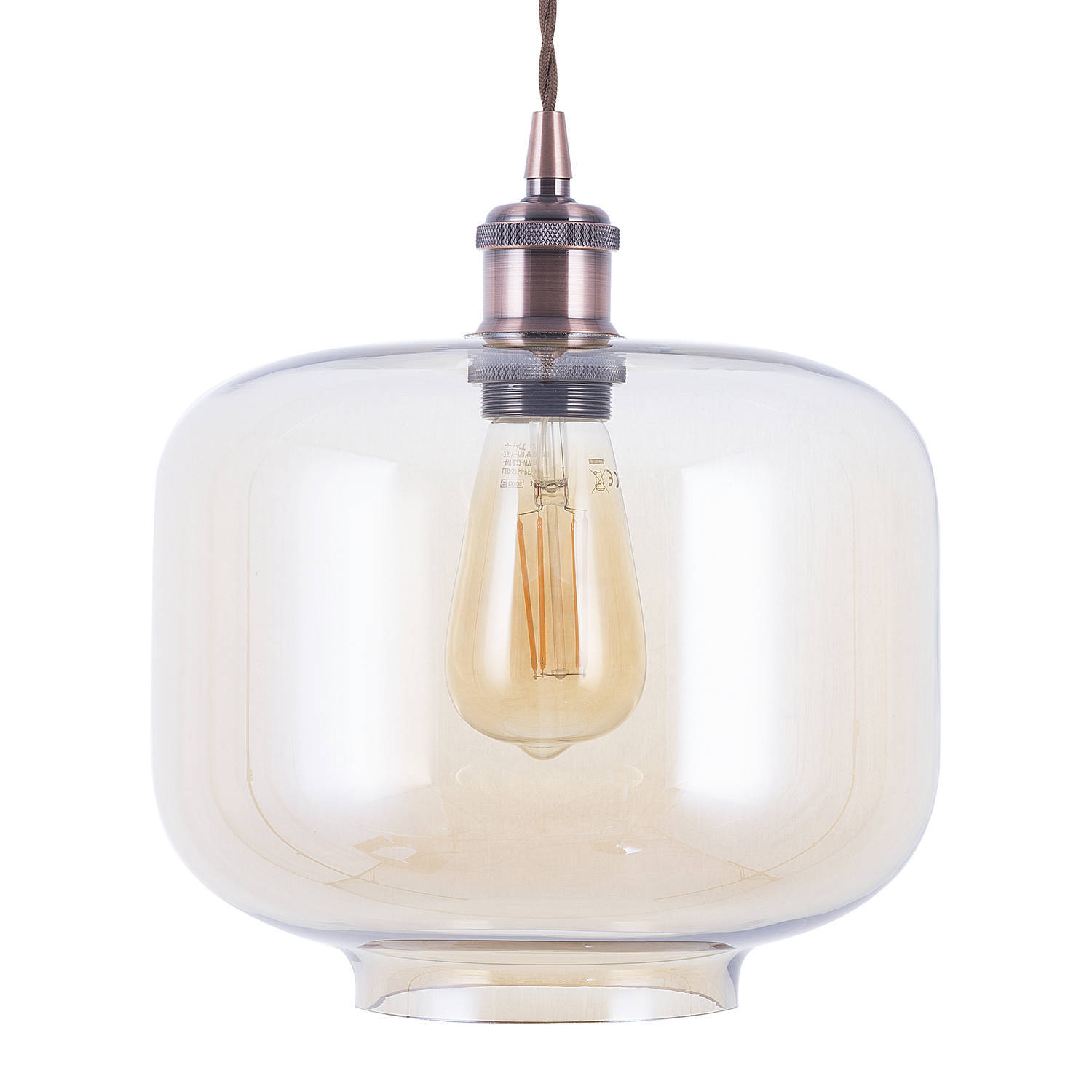 Beliani lanata - hanglamp-transparant-glas