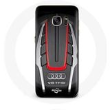 Audi S8 Logo Rood Maniacase Hoesje voor Samsung Galaxy S7