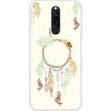 Redmi Bedrukt siliconen hoesje compatibel met Redmi Note 8 Dreamcatcher Gris
