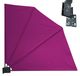 Balkonscherm - 115 x 115 cm in bordeaux met wandbevestiging