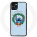Maniacase Hoesje voor iPhone 11 Pro Stitch sneeuw merry christmas blauw