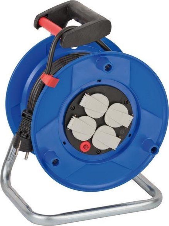 Brennenstuhl Garant Kabelhaspel - 25 m - Blauw/Zwart