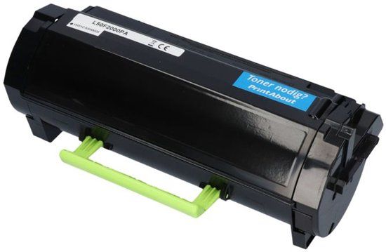 PrintAbout Huismerk Lexmark 50F2000 (502) Toner Zwart