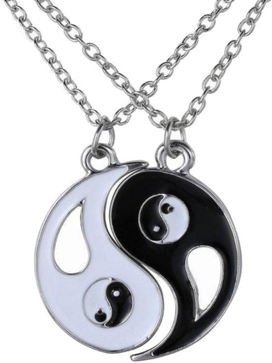 Fako Bijoux® - Vriendschapsketting - Yin Yang - Open