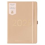 Busy B A5 2026 Dagboek - Busy Life Weekplanner Journal - Levensdagboek voor studenten, leraren, werk en meer met dubbele schema's, jaarkalender, penlus, zakken en elastische sluitband - Faux Caramel