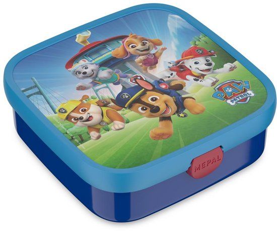 Mepal Bento lunchbox groot Campus - 1.25 l - Inclusief 2 uitneembare lekdichte bentobakjes & vorkje - Paw Patrol Pups