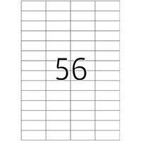 HERMA Premium - Papier - mat - permanent zelf-klevend - wit - 52.5 x 21.2 mm 5600 etiket(ten) (100 vel(len) x 56 gelamineerde etiketten