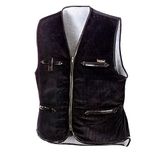 texxor Unisex Werkvest Vega gevoerd breed corduroy vest zwart S