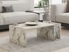 Merkloos Asir - Salontafel - Freesia-marmer - 100% met melamine gecoat spaanplaat - 86,8 x 50 x 32,4 cm