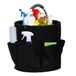 ASelected 17L Reinigingsbak met handvat Reiniging Caddy Organizer Opvouwbare Opbergmand Multi Pocket Grote Opvouwbare Emmer voor Binnen en Buiten, Gemakkelijk schoon te maken en mee te nemen (zwart)