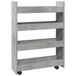VidaXL Opbergkast Keuken en Eetkamer Grijs Hout 600x200x820 mm