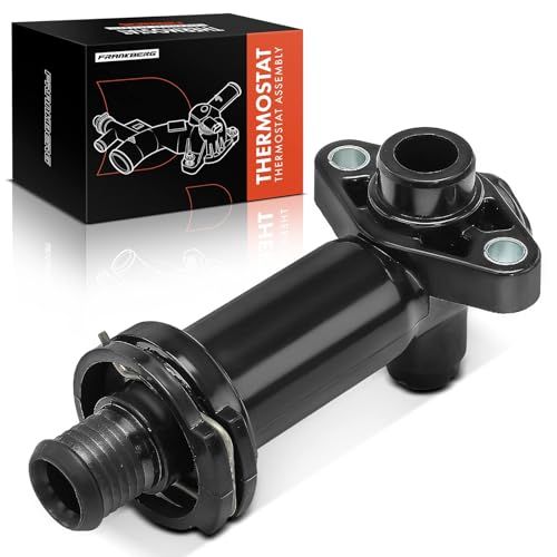 Frankberg Thermostaat koelmiddel compatibel met 3-serie E46 320d 318d 330d 330xd 2.0L-3.0L 2003-2005 3-serie E90 318d-335d 2.0L-3.0L 2004-2011 X5 E53 3.0d 3.0L 2004-2011