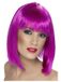 Smiffys Glamourpruik met pony - Paars - Halflang haar