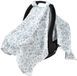 Kivora B.V. 100% Mousseline Coton Housse de siège auto pour bébé – Universel, Respirant, Doux, Fleurs Bleues (110x75cm)