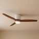 Lucande Faipari LED Ceiling Fan, Dark Wood, DC, 132 cm