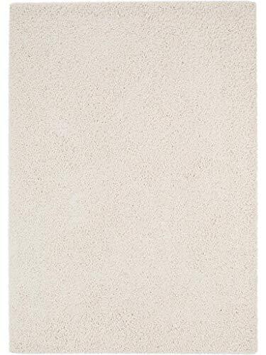 benuta Hoogpolig tapijt Swirls Shaggy langpolig beige 133x190 cm kunstvezel