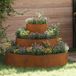 vidaXL Plantenbak Roestig 90 x 90 x 20 cm Weervast Staal