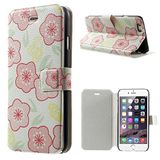 LD Case A000812 beschermhoes voor iPhone 6, motief bloemen, roze/geel