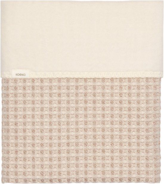 Koeka Ledikantdeken Cotton Fleece Wafel Amsterdam Crumble 100x150
