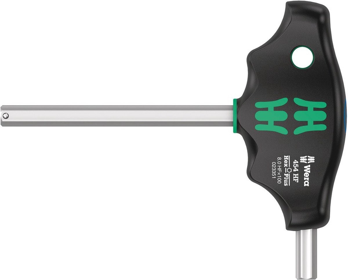 Wera 454 HF Inbussleutel Sleutelbreedte: 8 mm Koplengte: 100 mm