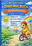 Mein großes lustiges Dino- Malbuch