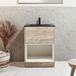Hoxton meuble lave-mains avec niche – Chêne – 61,2 cm – Avec lavabo graphite - Avec lumière LED