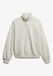 Superdry Studios Sweatshirt met Halve Rits Dames Off White Katoen Maat 16