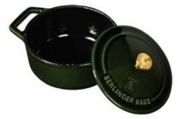 Berlinger Haus BH/6501 - Ovenschaal - rond - gietijzer - groen - 10x10x4.8 cm - 0.3 liter