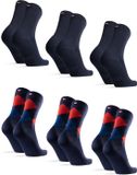 DANISH ENDURANCE Bamboe Sokken - Ademende Antizweet Sokken Zacht - Unisex - 6 Paar - Maat 43-47