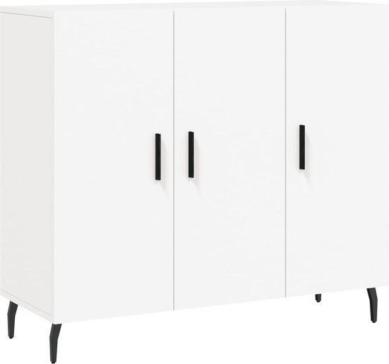vidaXL Dressoir Wit Hout 90x34x80 cm