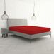 Hoeslaken Max Color Hoeslaken met elastische hoeken, 25 cm, voor tweepersoonsbed, 170 x 200 cm, 100% katoen, gemaakt in Italië, effen rood