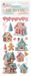 Stamperia - Candy Christmas Rub-on 4x8,5 Inch Marzipan Houses (DFLRB176)