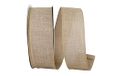 Reliant Ribbon 92573W-750-40K Everyday Linen Value Wired Edge Ribbon, 2-1/2 inch x 50 m, natuurlijk