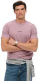Superdry Micro Logo T-shirt Relaxed Fit Heren XXXL Katoen Effen Ronde Hals Korte Mouw Casual Lente/Zomer 2026 Dry Elderberry