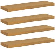 vidaXL Wandplank Beige 80 x 23,5 x 3,8 cm Bewerkt hout