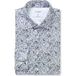 OLYMP Luxor 24/Seven Modern Fit Jersey overhemd blauw, Bedrukt