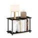 Furinno Turn-N-Tube 2-Tier No Tools bijzettafel, salontafel, plank, zwart/grijs, 1-pack