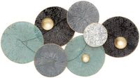 ATMOSPHERA CREATEUR D'INTERIEUR Waterlelie metalen wanddecoratie - 90 x 50 cm