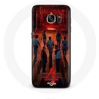 Maniacase Samsung Galaxy S7 Edge Stranger Things Poster Crew Fan Art Seizoen 4