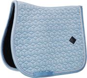 Kentucky Horsewear Velvet Zadeldoek Zadeldekje Jumping Lichtblauw Full