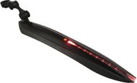 Merkloos / Sans marque Mirage Spatbord achter 24-28 zadelpen met ledstrip Zwart